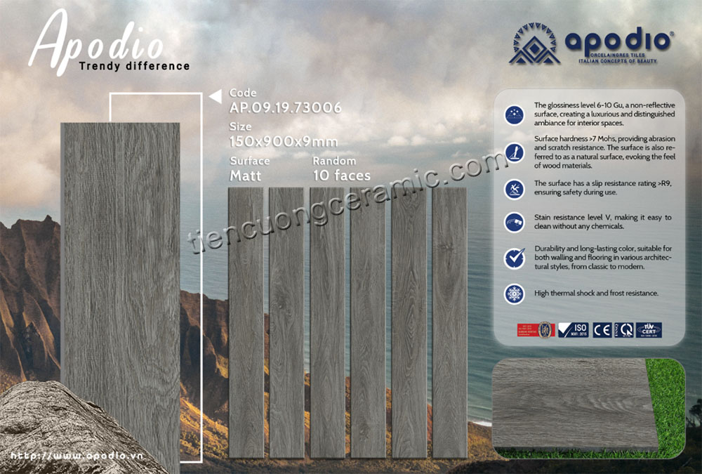 gạch porcelain apodio AP091973006